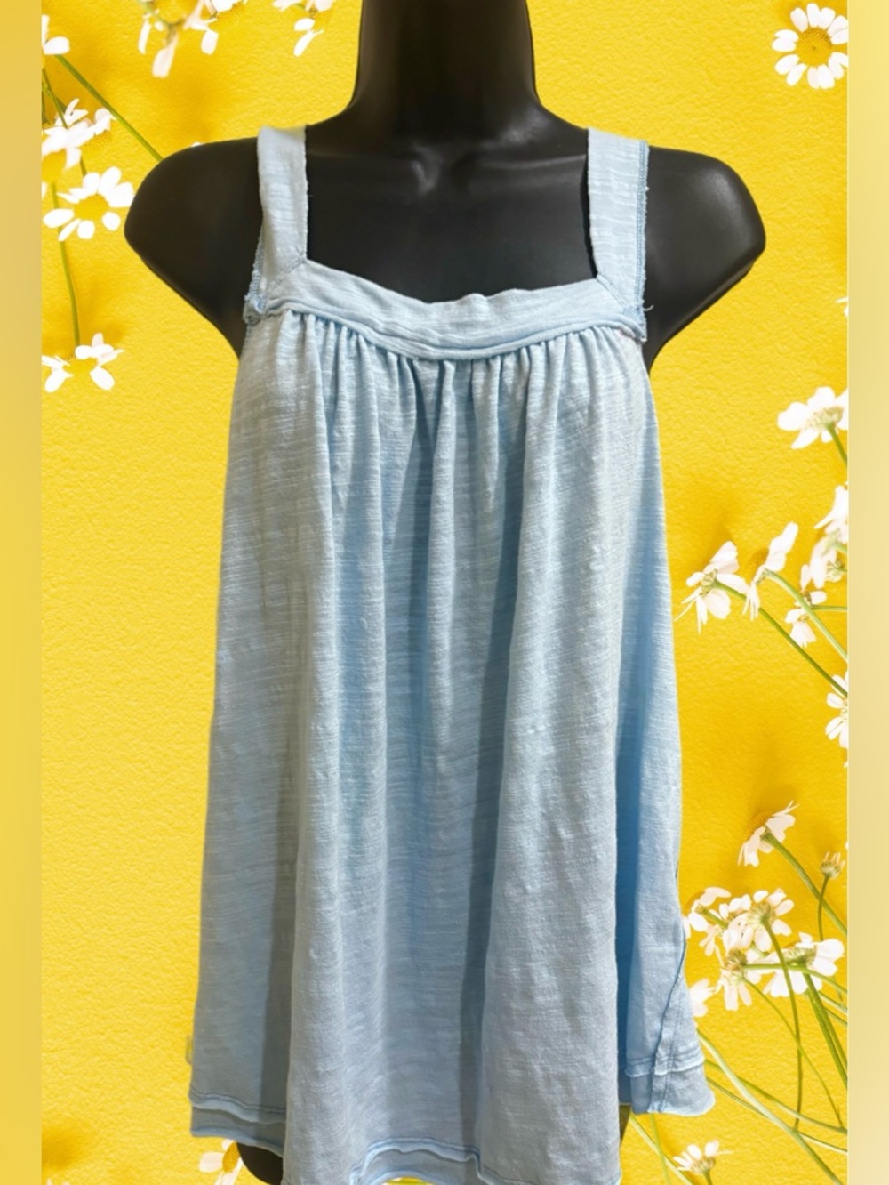 Free People Cool  Blue  Tank Top⭐️NWT⭐️